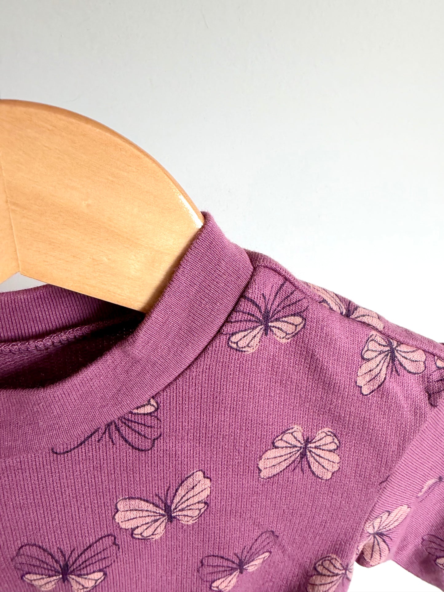 Butterfly Long Sleeve Jumpsuit / 0-3m