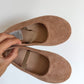 Tan Suede Ballet Flat Shoes / Size 12 Little Kid