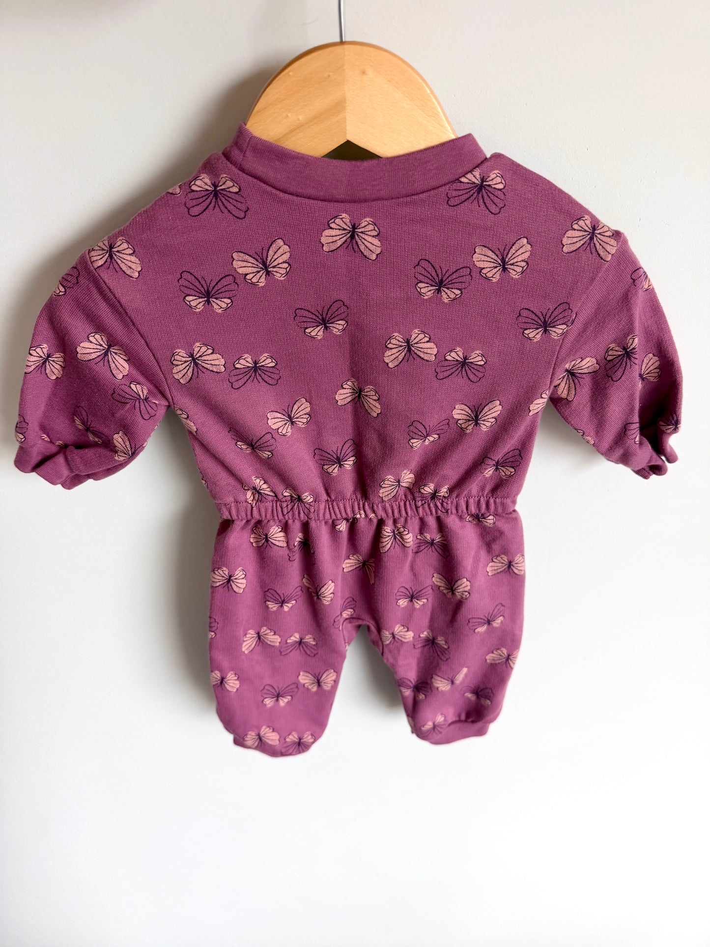 Butterfly Long Sleeve Jumpsuit / 0-3m