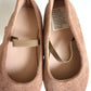 Tan Suede Ballet Flat Shoes / Size 12 Little Kid