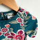 Teal Floral Dress / 18-24m