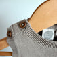 Organic Beige Cotton Jumpsuit / 0-3m