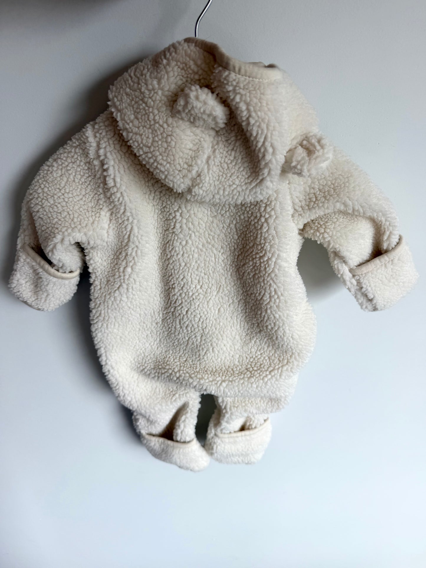 White Bear Hood Bunting Suit / 0-3m