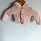 Pink Knit Hood Sweater / 0m