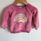 Rainbow Pink Sweater / 18m