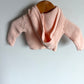 Pink Knit Hood Sweater / 0m