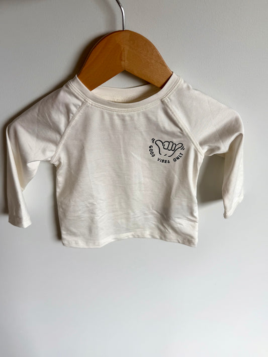 Good Vibes Only Sun Top / 3-6m