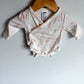 Bunny White Wrap Bodysuit / 0m