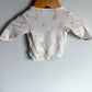 Bunny White Wrap Bodysuit / 0m