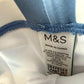 M&S Blue Vertical Stripe Swim Shorts / 3-6m