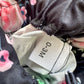 Black Pants with Pink Flowers / 0-3m