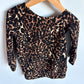 Animal Print Asymmetrical Neckline Tunic Top / 2-3T?