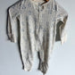 Bear Fold Over Hands + Feet Sleeper / 3-6m