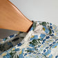 Blue Flower Pattern Cotton Top / 3-6m