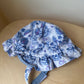 Blue Flourish Sun Hat / 0-6m