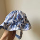 Blue Flourish Sun Hat / 0-6m