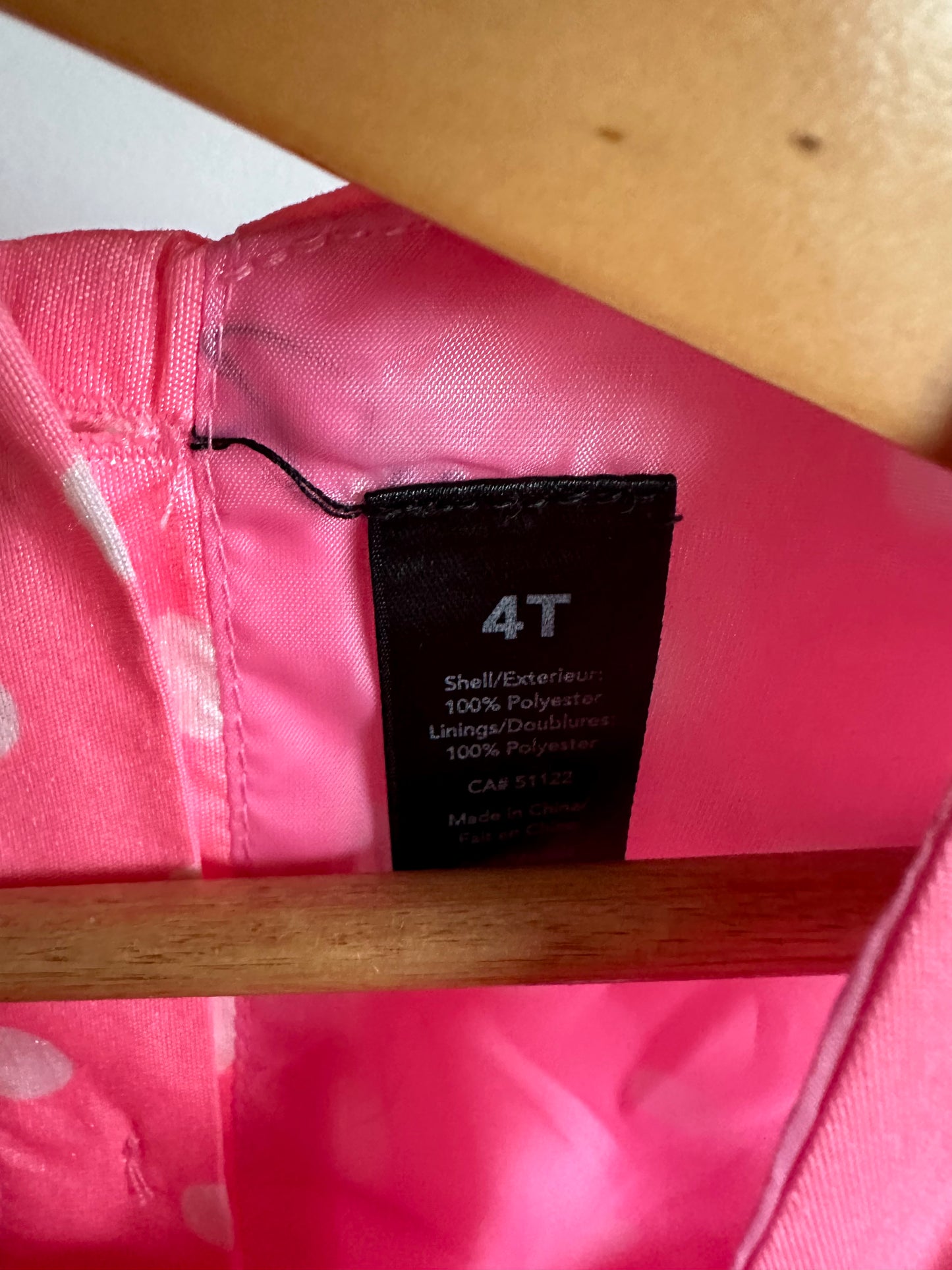 Pink Bright Floral Dress / 4T