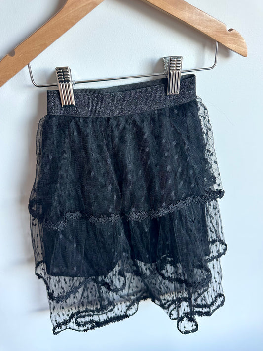 Black Layer Lace Skirt / 4-5T