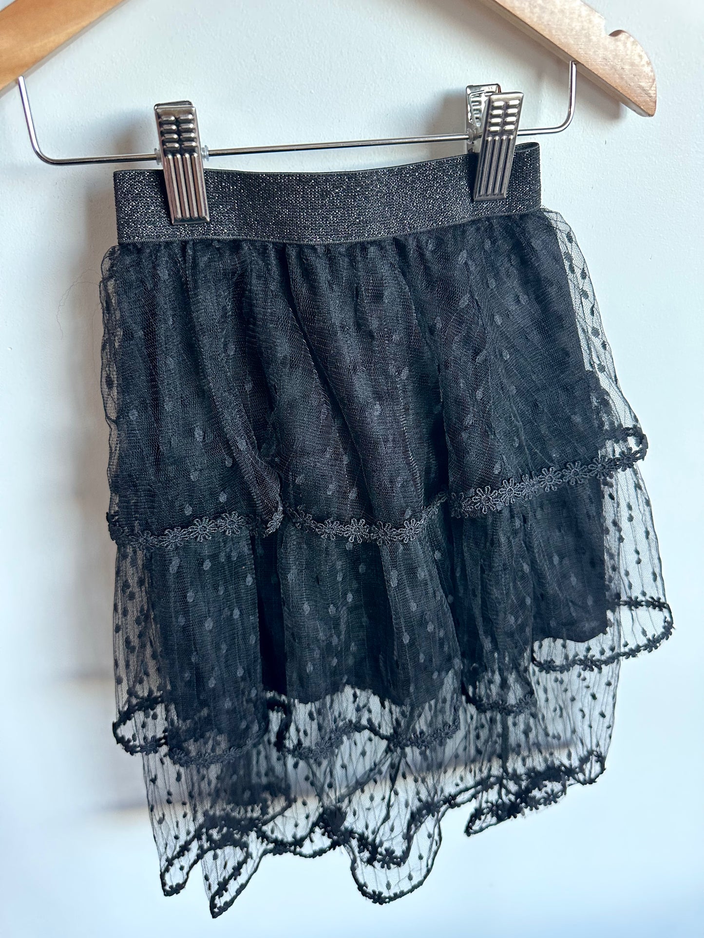 Black Layer Lace Skirt / 4-5T