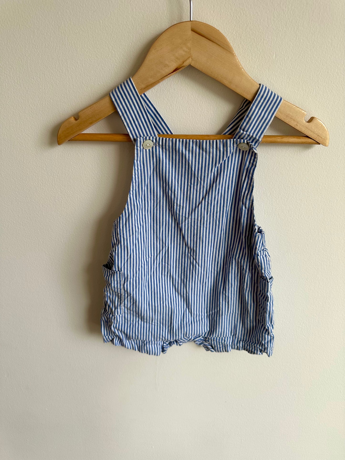 Stripes Shorts Overalls / 12m