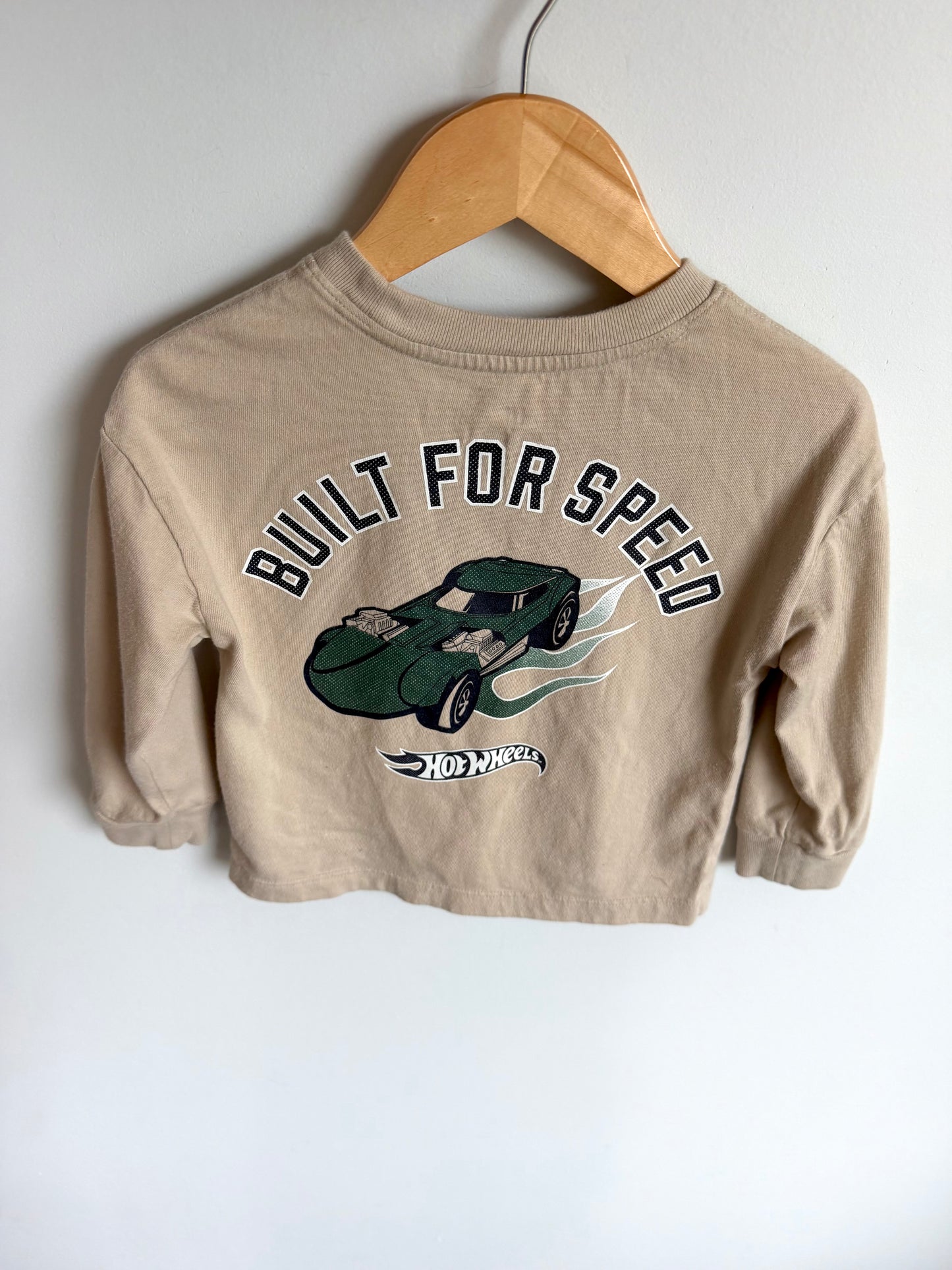Hot Wheels Tan Top / 2T