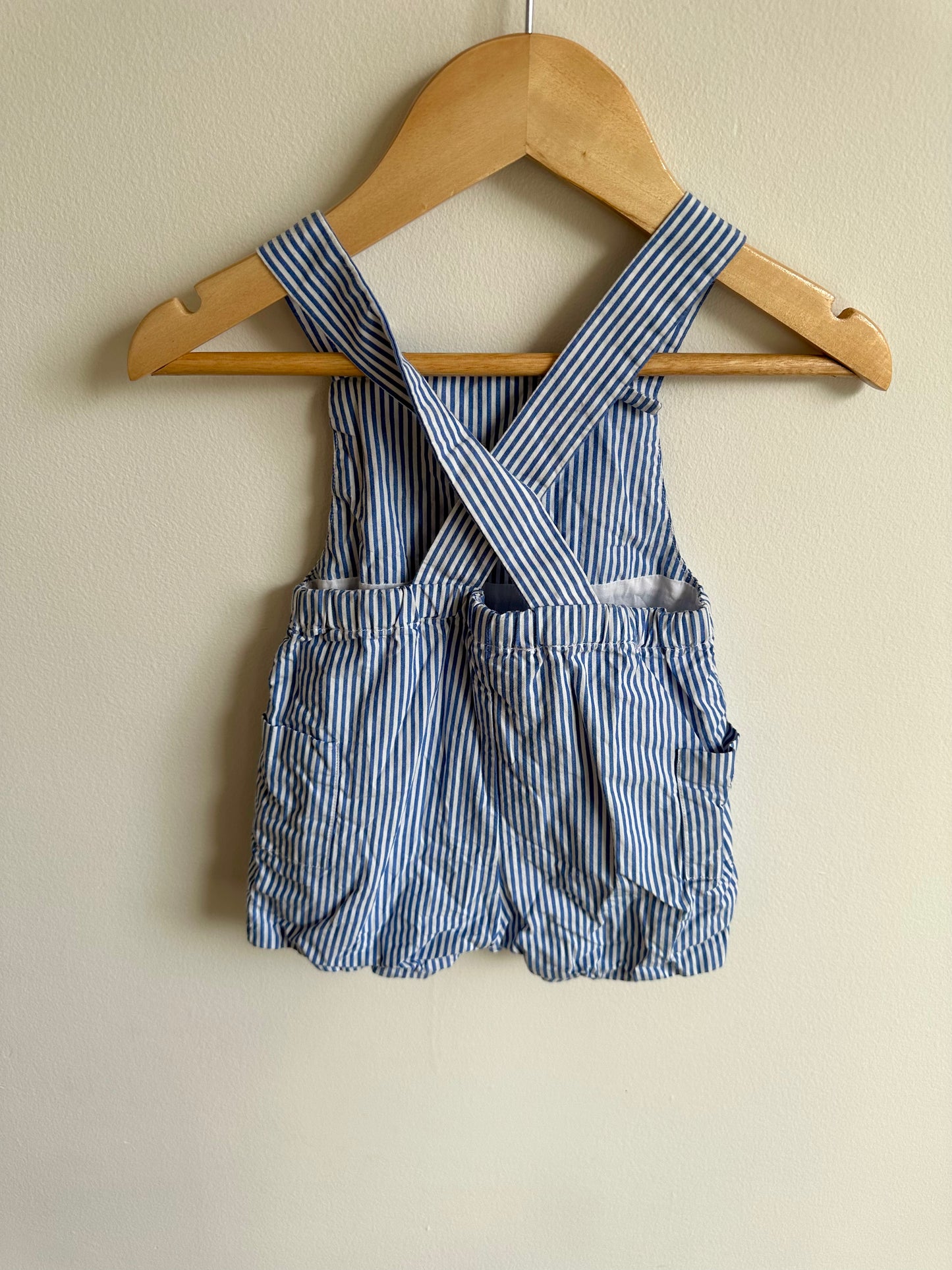 Stripes Shorts Overalls / 12m