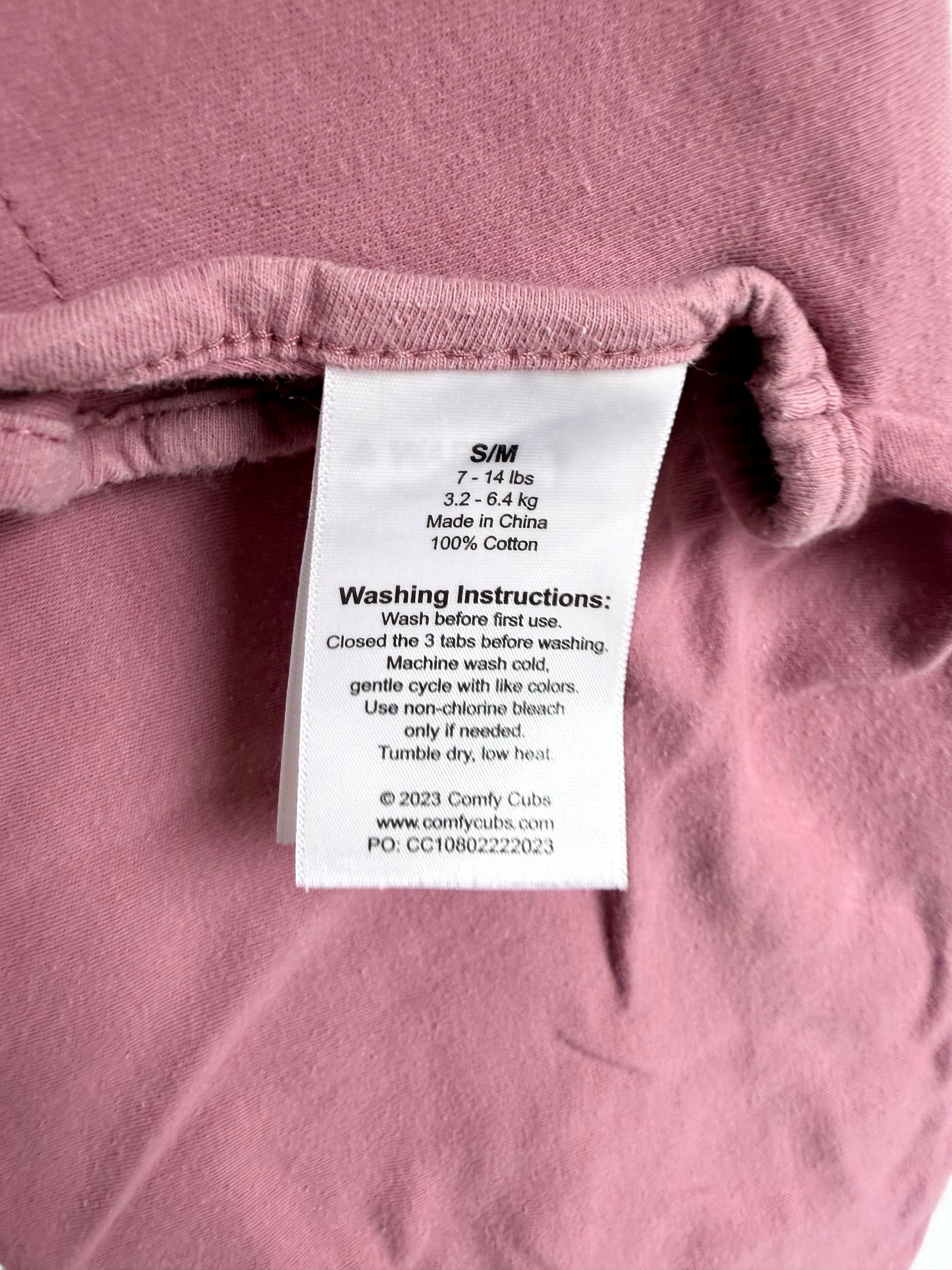 Cotton Rouge Swaddle / 7-14 lbs