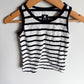 White + Navy Striped Tank Top / 18-24m
