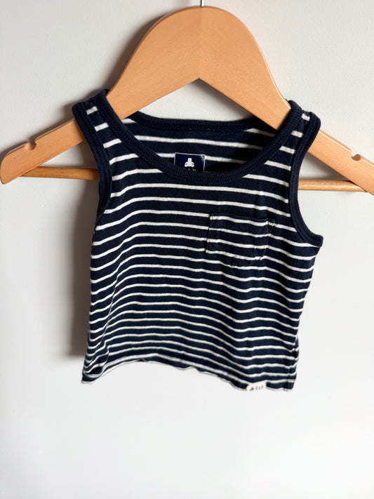 Gap Navy + White Stripe Tank Top / 3T