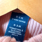 Pink Ribbed Footed Sleeper / 0-3m