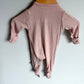 Kyte Blush Pink Ruffle Bamboo Sleeper / 0-3m