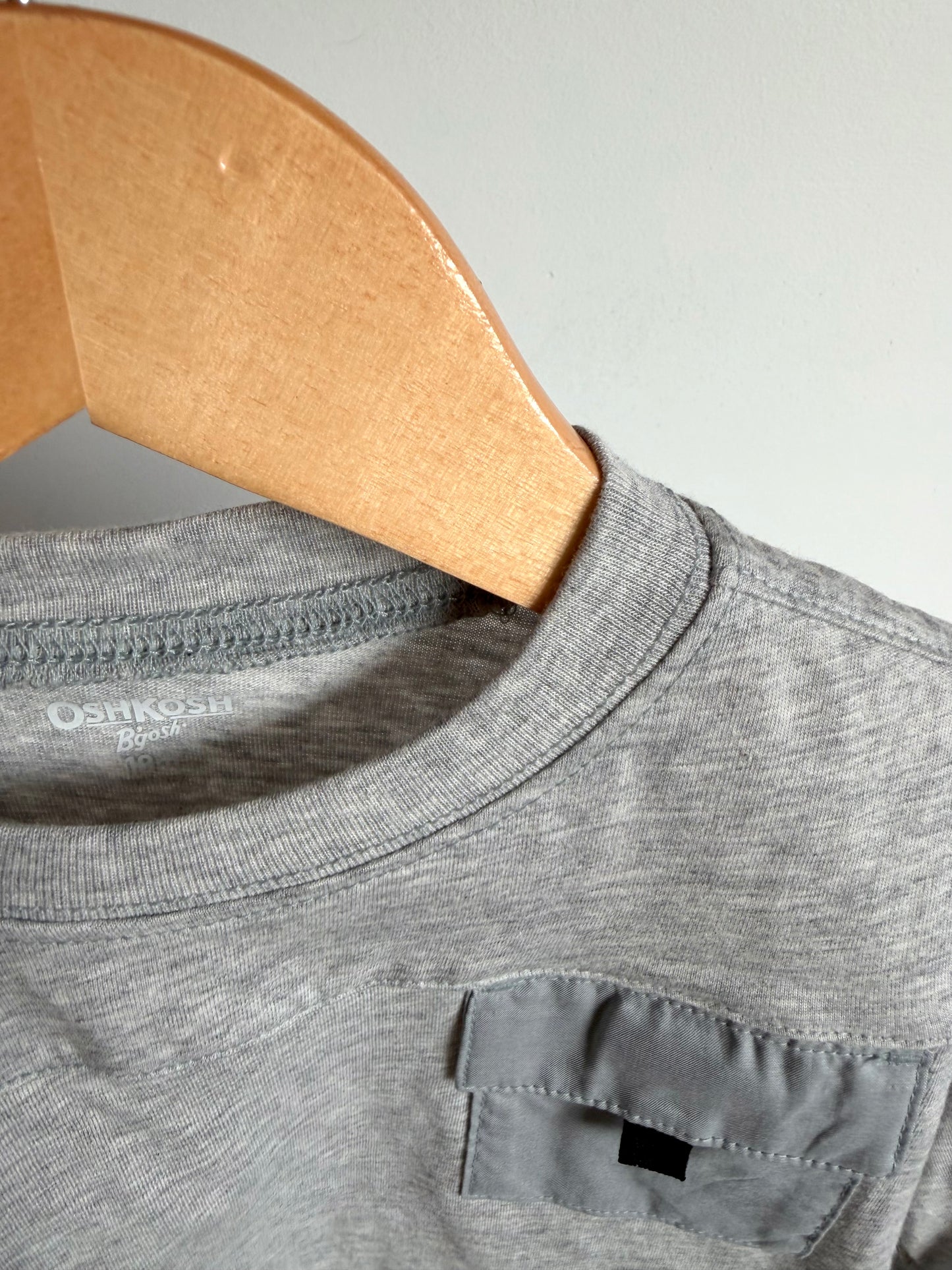 Long Sleeve Grey Pocket Top (With tags) / 18m