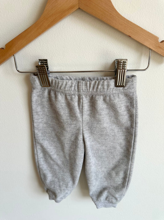 Grey Fleece Pants / 3-6m