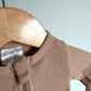 Mebie Baby Ribbed Wheat Footed Sleeper / 0-3m