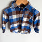 Checkered Button Up Pocket Top / 12m