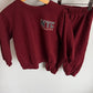 NYC Maroon Sweater + Pants Set / 3T