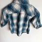 Levi's Blue Plaid Button Up Top / 12m