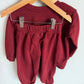 NYC Maroon Sweater + Pants Set / 3T