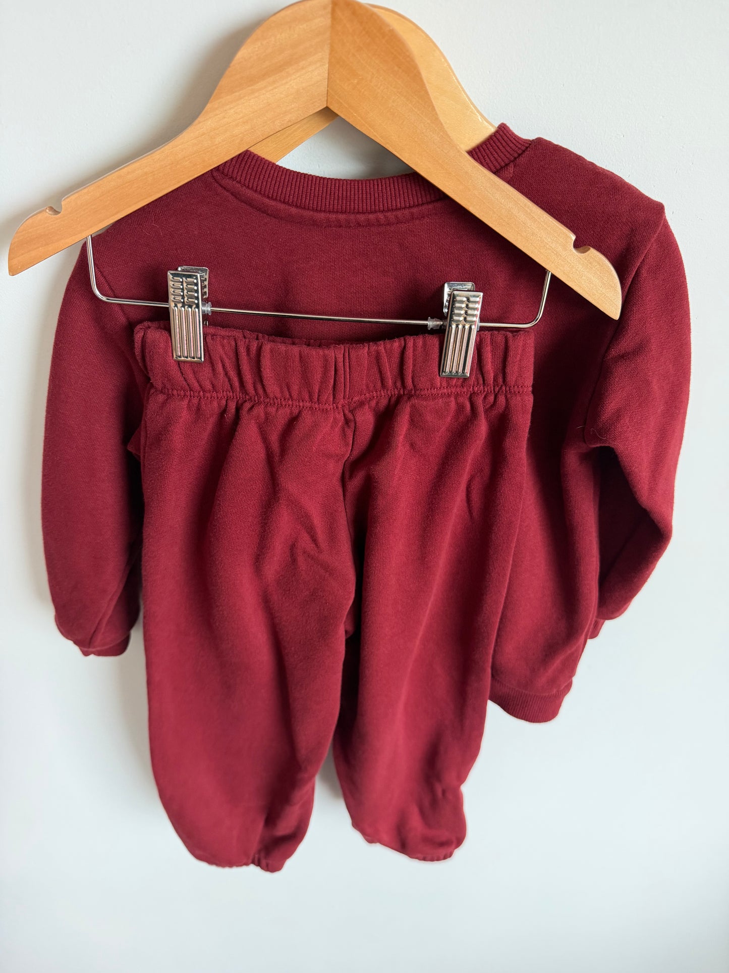 NYC Maroon Sweater + Pants Set / 3T