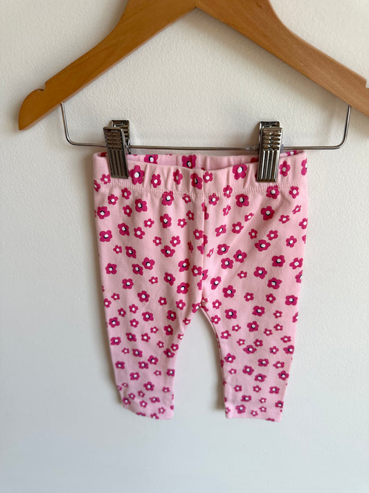 Pink Floral Pants / 9m