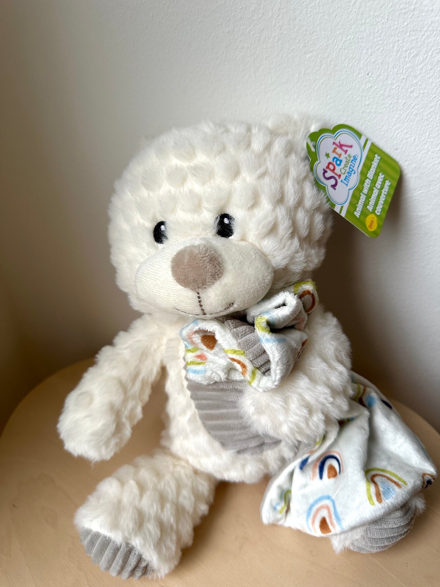 Cream Bear with Blankey (With Tags) (No Shipping)