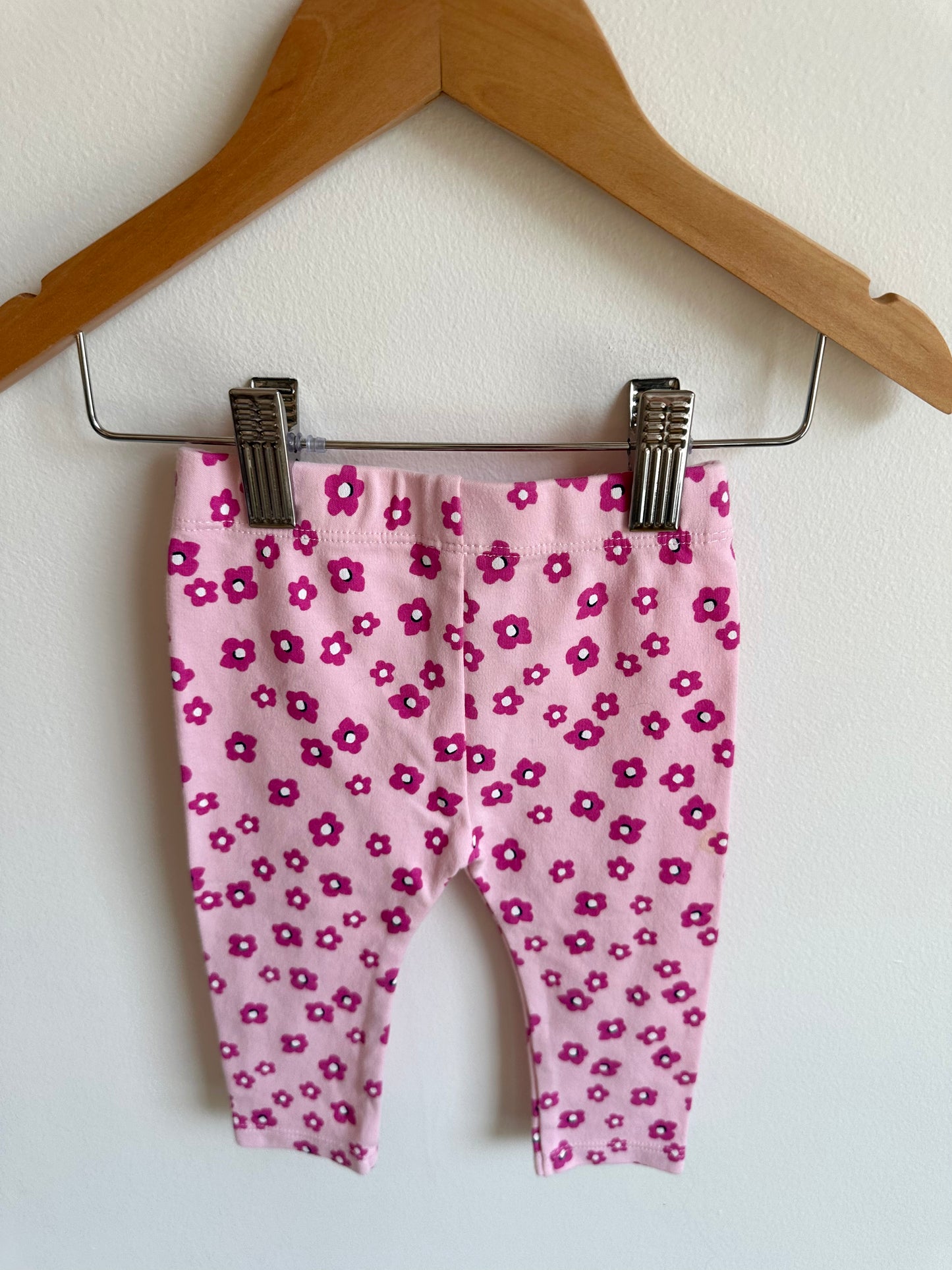 Pink Floral Pants / 9m