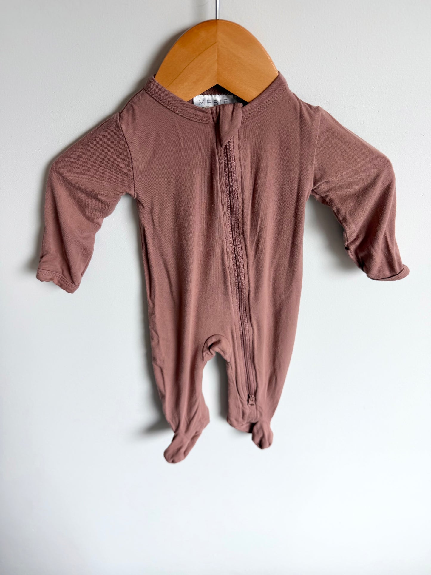 Mebie Baby Bamboo Taupe Sleeper / 0m
