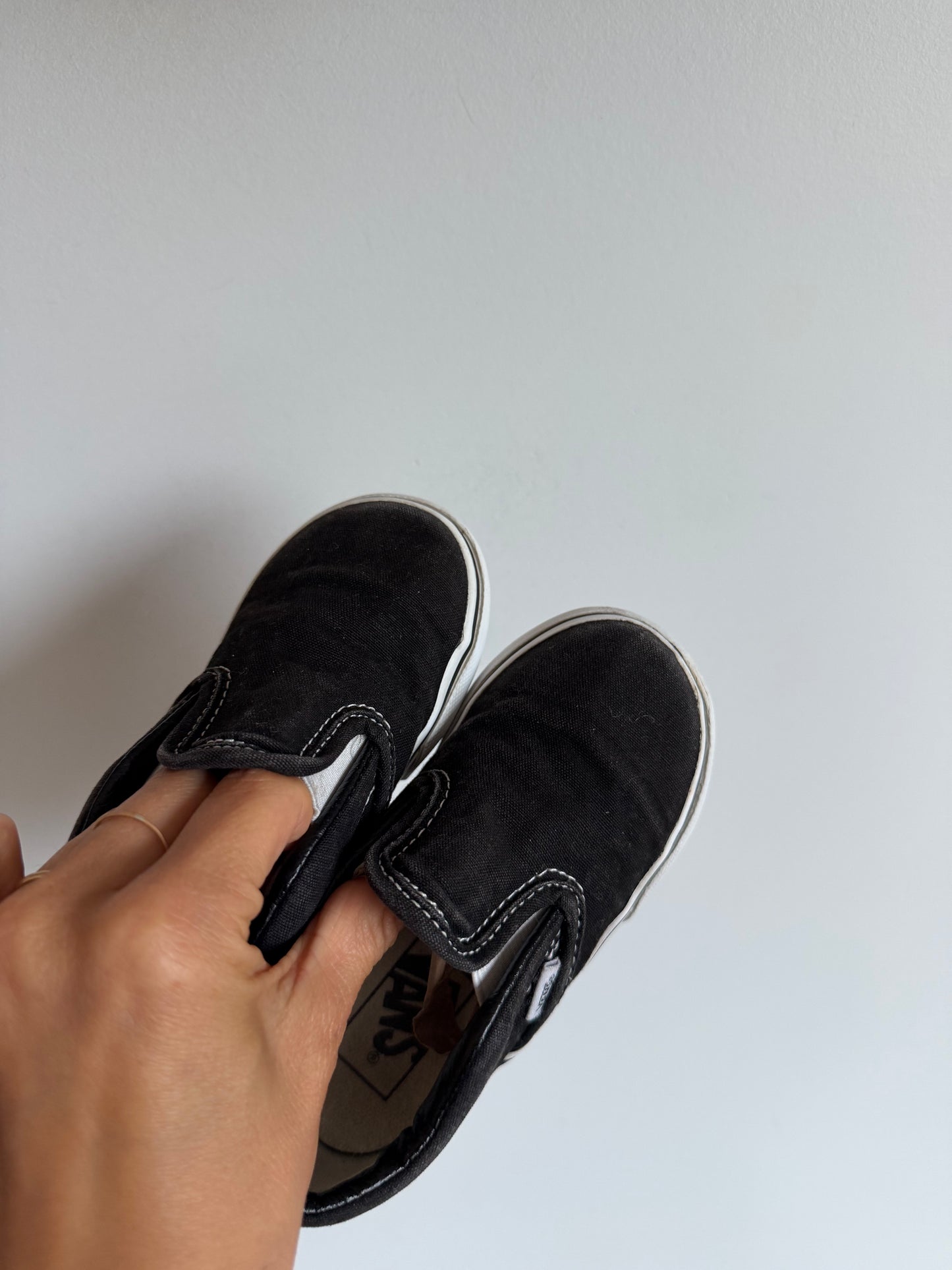 Vans Black Slide On Shoes / Size 8 Toddler