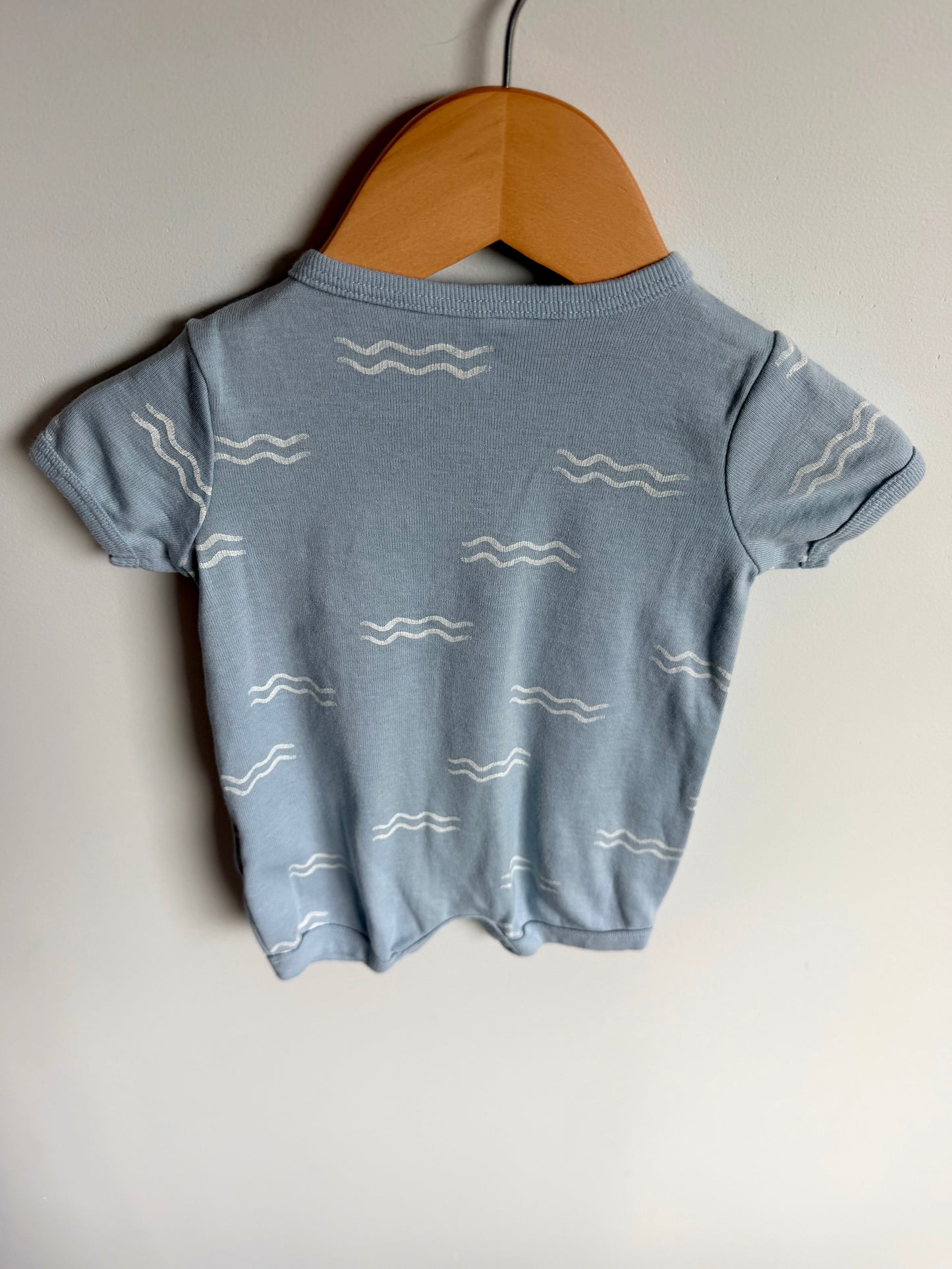 Shark Tank Fin T-Shirt Romper / 0-3m