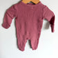 Rouge Ruffle Waffle Leaves Sleeper / 3-6m