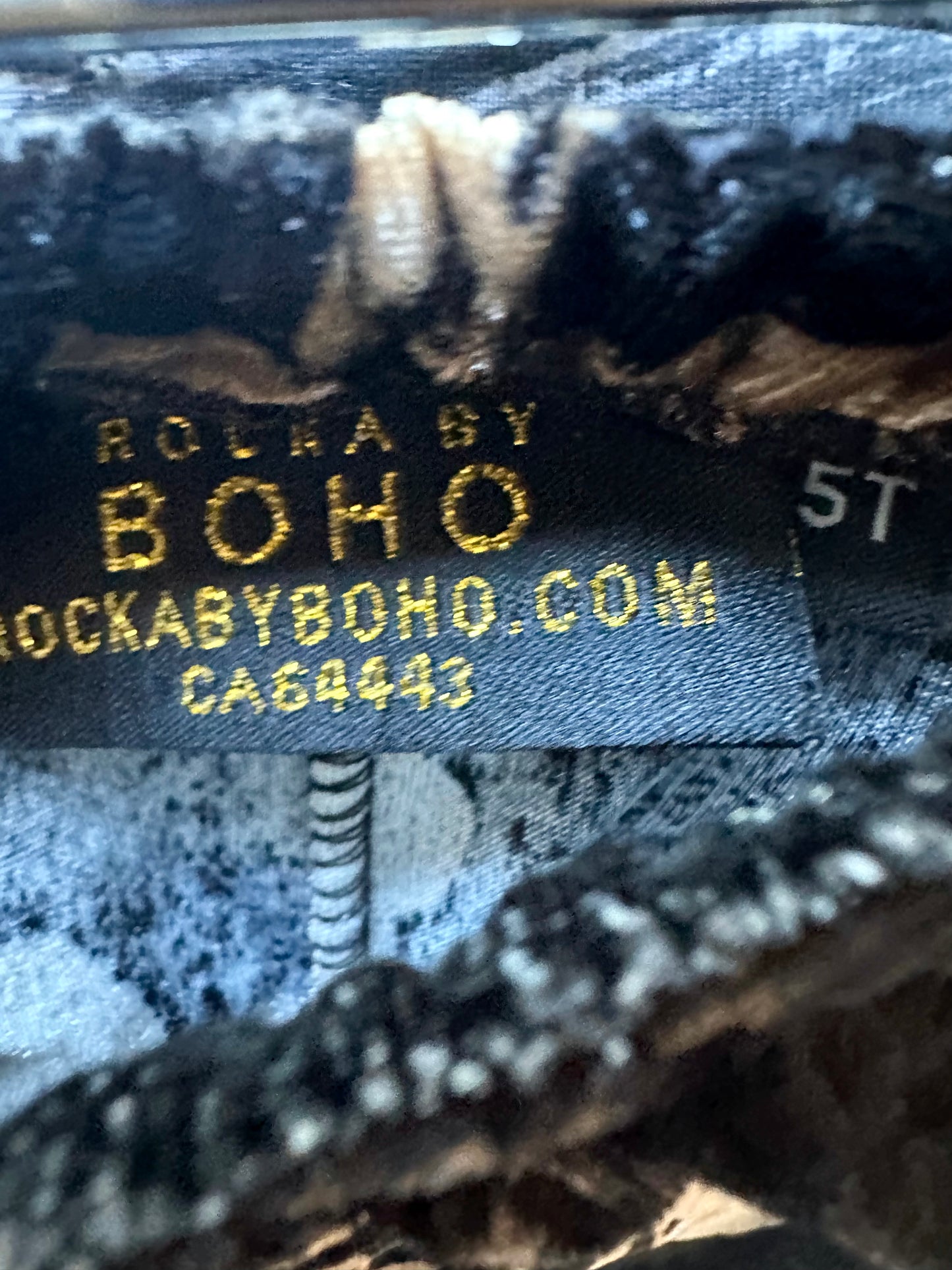 Rose + Black Leggings / 4-5 years