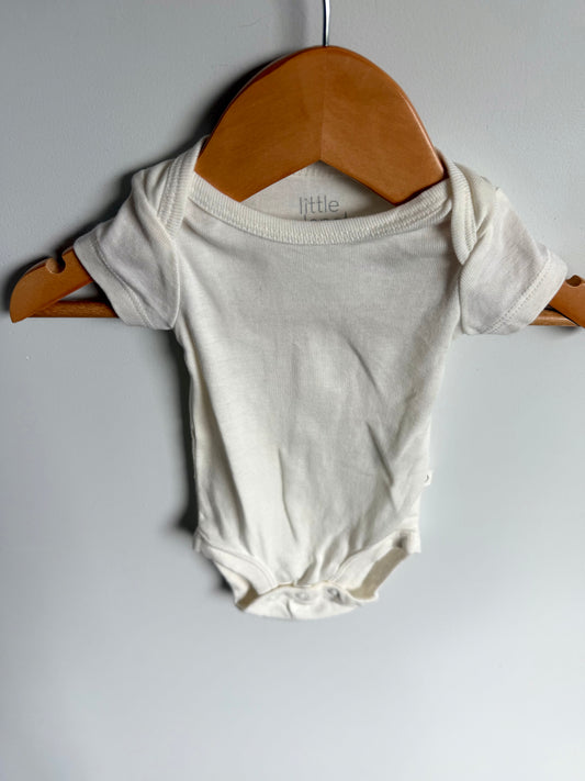 Cream Newborn Bodysuit / 0m