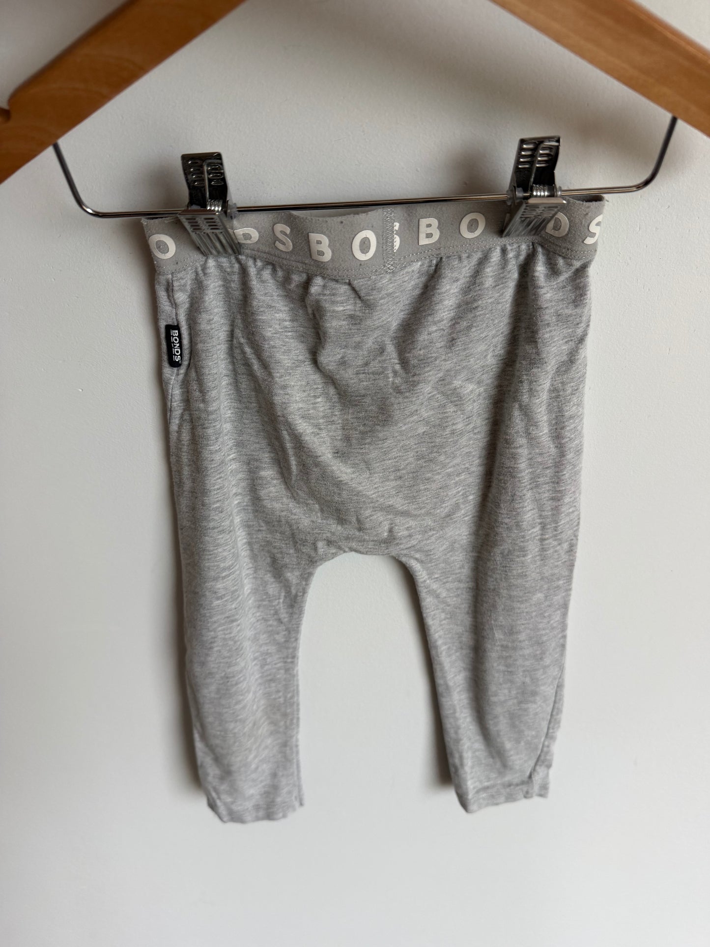 Bonds Grey Leggings (PLAY) / 12-18m