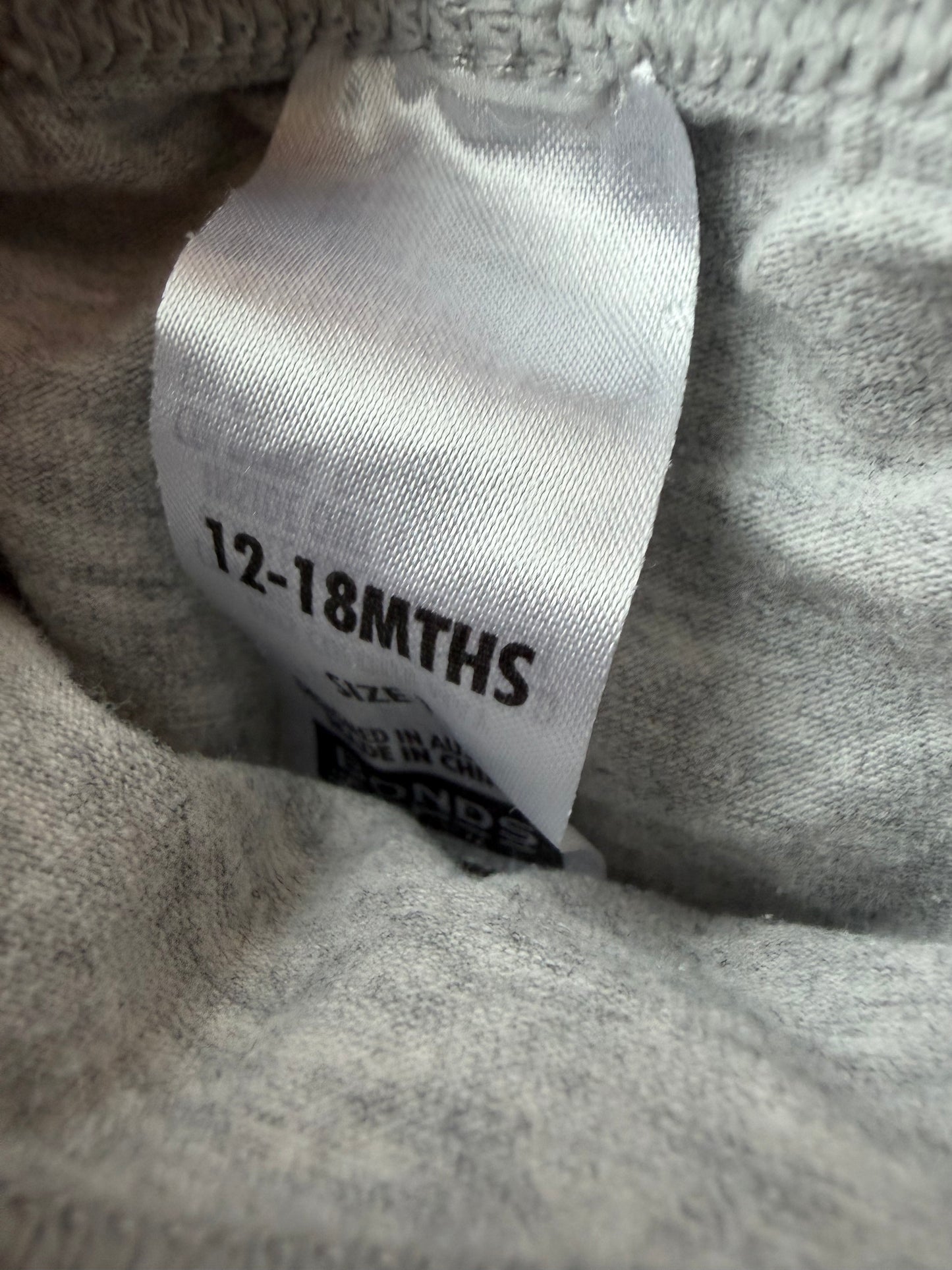 Bonds Grey Leggings (PLAY) / 12-18m